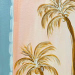 Arch Palm - Peach & Mist Blue-Green